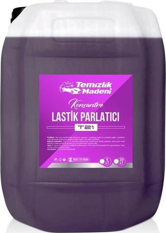 Temizlik Madeni Konsantre Lastik Parlatıcı T21 - 20 Lt