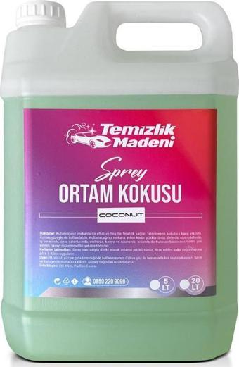 Temizlik Madeni Sprey Ortam Kokusu - Coconut 5LT