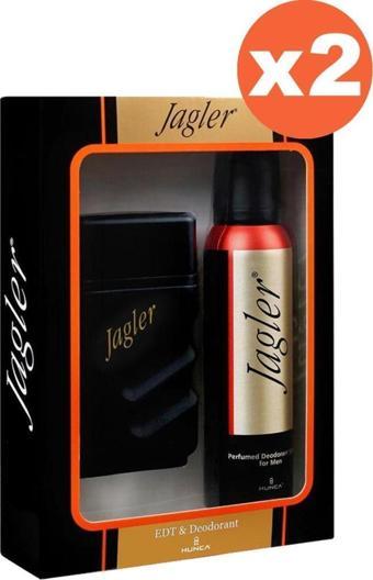 Jagler Erkek Parfüm Set 50 ml EDT+100 ml Deo x 2 Adet Set