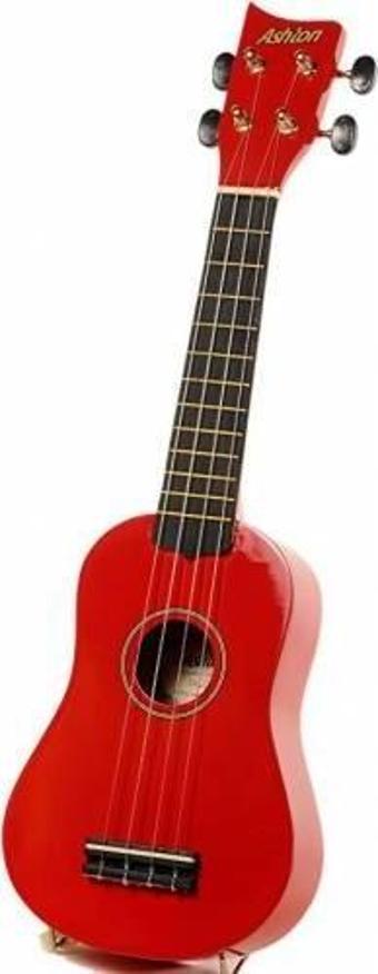 ASHTON UKE100RD UKULELE KIRMIZI SOPRANO