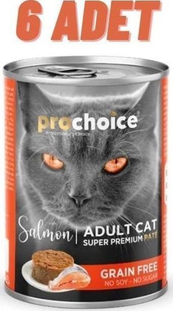 Prochoice Adult Cat Salmon Pate Kedi Konservesi 6x400 gr