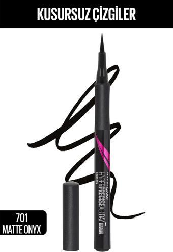 Maybelline New York Hyper Precise All Day Eyeliner - 701 Matte Onyx - Mat Siyah