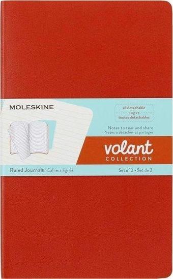 Moleskine Volant Jnls Lg Rul Cor.Oran Aqua.Blue