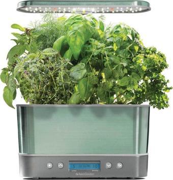 AeroGarden Harvest Elite Kapalı Bahçe Topraksız Sistemi - Paslanmaz Çelik