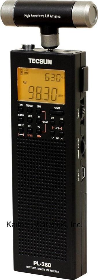 Tecsun PL-360 Dijital PLL Taşınabilir AM/FM Kısa Dalga Radyo