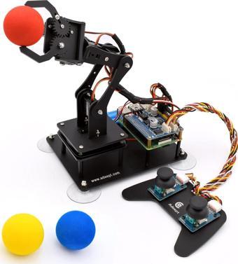 Adeept 5-DOF Robotik Kol Kiti - Raspberry Pi ile Uyumlu - Siyah