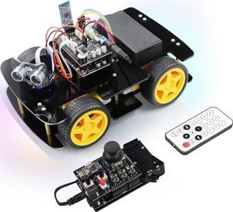FREENOVE 4WD Araç Kiti, RF Uzaktan Kumandalı (Arduino IDE Uyumlu)