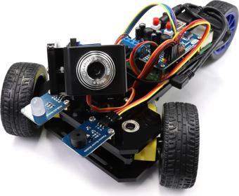 FREENOVE Üç Tekerlekli Akıllı Araç Kiti - Raspberry Pi İçin