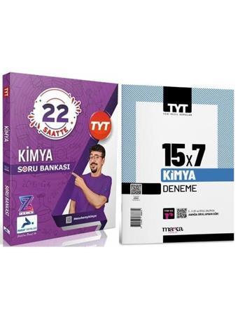 2024 Paraf Z Takımı 22 Saatte TYT Kimya Soru ve Marka TYT 15x7 Kimya Deneme Seti - PRF Paraf Yayınları