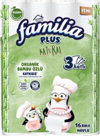 Familia Plus Natural Havlu 16'lı