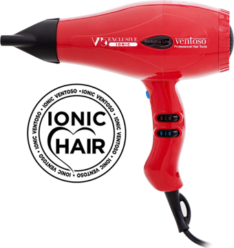 Ventoso V5 Exclusive İyonik 2500 W Profesyonel Fön Makinesi Rosso