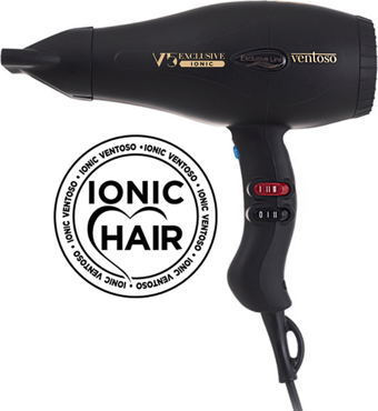 Ventoso V5 Exclusive İyonik 2500 W Profesyonel Fön Makinesi Silk Touch Black