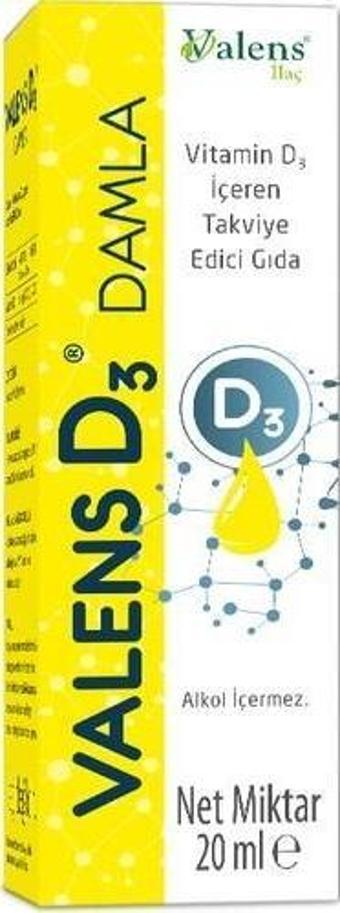 Valens D3 400 IU Damla 20 ml