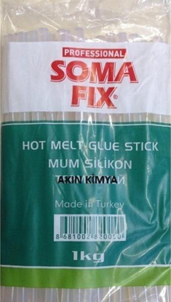 1 Kg 7.4x300 Mm Ince Somafıx Mum Silikon Çubuk Sıcak Şeffaf