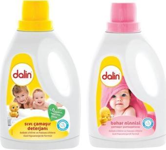 Dalin Sıvı Çamaşır Deterjanı 1500 ml + Bahar Ninnisi Yumuşatıcı 1500 ml 2'li SET