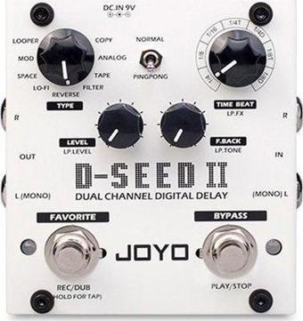 Joyo DSEEDII Stereo Delay ve Looper Pedalı