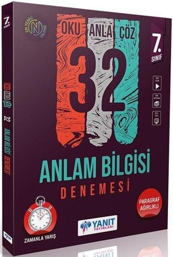 Yanıt Yayınları 7. Sınıf Anlam Bilgisi Oku Anla Çöz 32 Deneme - Yanıt Yayınları