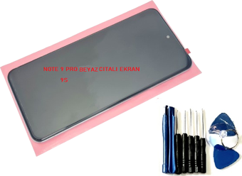 Xiaomi Redmi Note 9 Pro Lcd Ekran Dokunmatik Orijinal (Full ÇITALI BEYAZ) Tamir Seti
