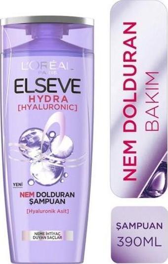 Elseve Şampuan 390 Ml Hydra Hyaluronıc Asit