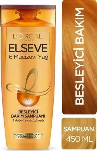 Elseve Şampuan 450 Ml Mucizevi Yağ