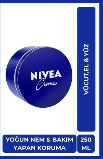 Creme 250ml, Yoğun Nemlendirici, Bakım Yapan Koruma, Eucerit, Yumuşak ve Pürüzsüz Cilt, El Yüz Vücut
