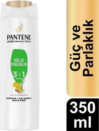 Pantene Şampuan 350 Ml 3 In 1 Güç Ve Parlaklık