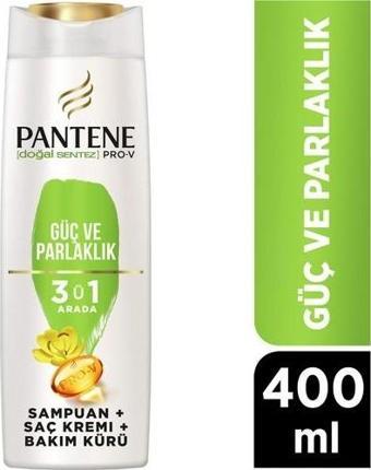 Pantene Şampuan 400 Ml 3 In 1 Güç Parlaklık