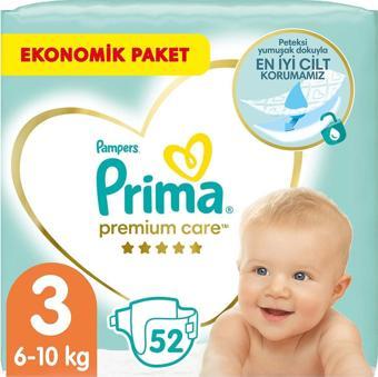 Prima Bebek Bezi Premium Care 3 Beden 52 Adet 