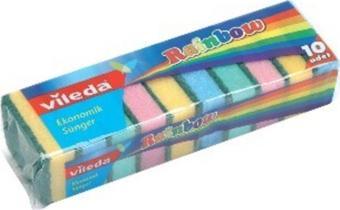 Vileda Rainbow Bulaşık Süngeri 10lu Ekonomik Paket