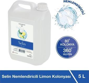 Selin Limon Kolonyası-Nemlendiri 5 Litre 80 Derece