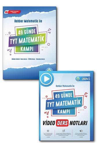 Rehber Matematik 49 Günde TYT Matematik SORU Kitabı ve VİDEO DERS Notları Kitabı 2li Set - Rehber Matematik