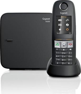 Gigaset E630 Siyah Telsiz Dect Telefon Işıklı Renkli Ekran Sms