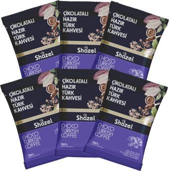 Shazel Çikolatalı Hazır Türk Kahvesi- 100gr. (100g X 6 Adet)