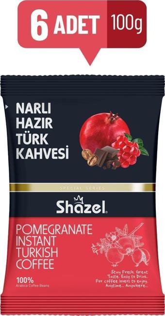 Shazel Narlı Hazır Türk Kahvesi 100 Gr. X 6 Adet