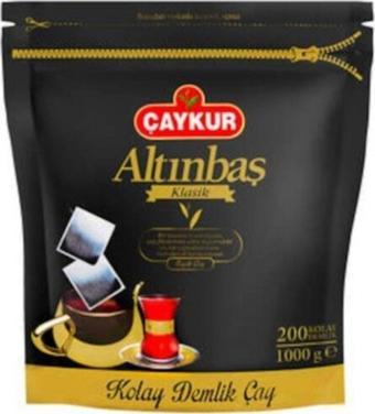 Çaykur Altınbaş Klasik Siyah Demlik Poşet Çay 200lü x 5 gr 6 Paket