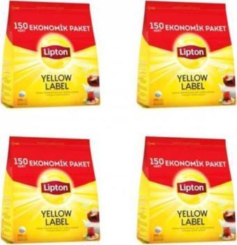 Lipton Yellow Label Demlik Poşet Çay 150’li X 4 Adet