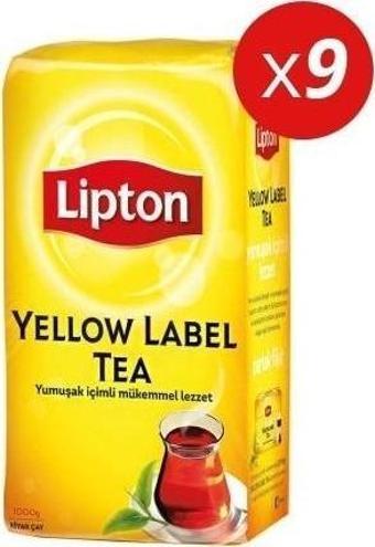 Lipton Yellow Label Dökme Çay 1000 Gr 9 Adet