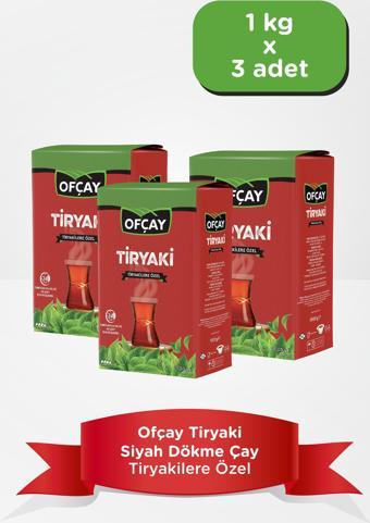 Ofçay Tiryakisine 1000 gr Siyah Dökme Çay X 3 Paket