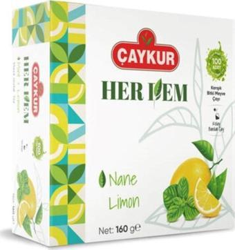 Çaykur Herdem Nane Limon Çayı Süzen Poşet 16 Gr * 100 Adet