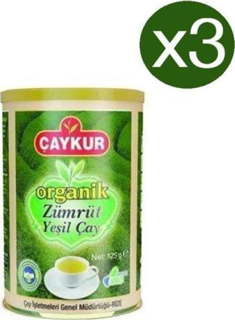 Çaykur Organik Zümrüt Yeşil Çay 125 gr X 3 Adet