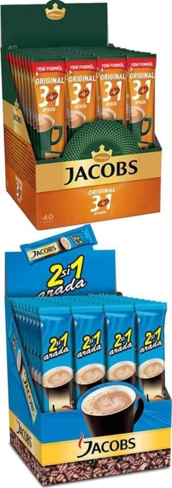 Jacobs 3ü1 Arada Kahve 40 Adet + 2si1 Arada Kahve 40 Adet