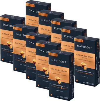 Davidoff Crema Elegant Lungo Harmonıous & Aromatıc Aluminium Kapsül Kahve (100 Adet) (nespresso Uyumludur)