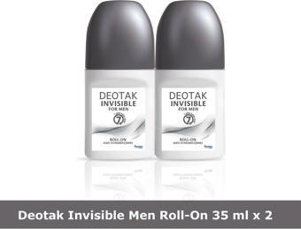 Deotak Invisible For Men Roll-on Deodorant 35 ml X 2 Adet