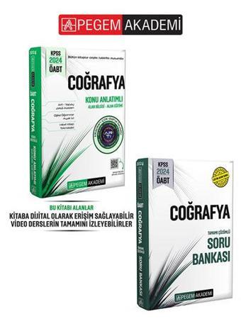 Pegem Akademi Yayıncılık  2024 KPSS ÖABT Coğrafya Konu Anlatımlı+ 2024 Coğrafya Soru Bankası Seti (2.Kitap) - Pegem Akademi Yayıncılık