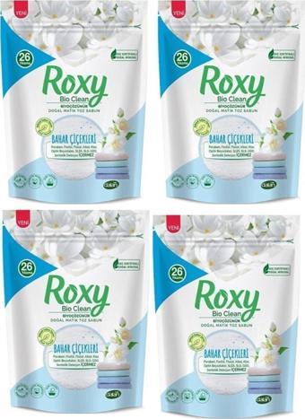 Dalan Roxy Bio Clean Doğal Matik Toz Sabun Bahar Çiçekleri 800 Gr x 4 Adet