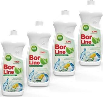 Borlıne Yerli Üretim Bor Katkılı Bulaşık Deterjanı 650 ml x 4 Adet