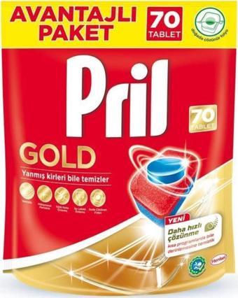 Pril Gold Bulaşık Makinesi Deterjanı 70 Tablet