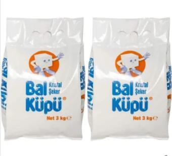 Bal Küpü Balküpü Kristal Toz Şeker 3 Kg 2 Adet