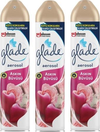 Glade Aerosol Oda Kokusu Aşkın Büyüsü 300 ml  X 3 Adet