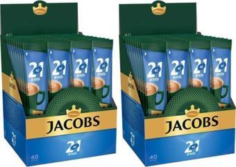 Jacobs 2'si 1 Arada Karışım Kahve 80 Adet (40'lı Kutu x 2 )